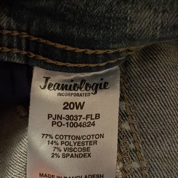 New Frankie & Stella High Rise Skinny Acid Wash Capri Jeans Size 20W bin 3D - Picture 4 of 4